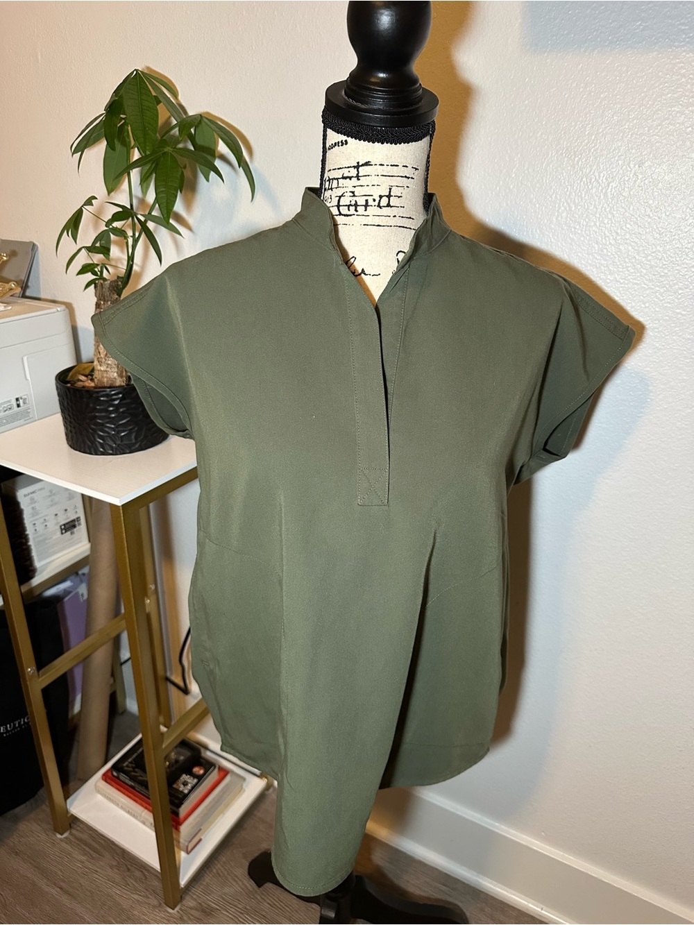 FIGS Moss Rafaela Oversized Scrub Top + Zamora Jogger Pants Set XS/XS Petite